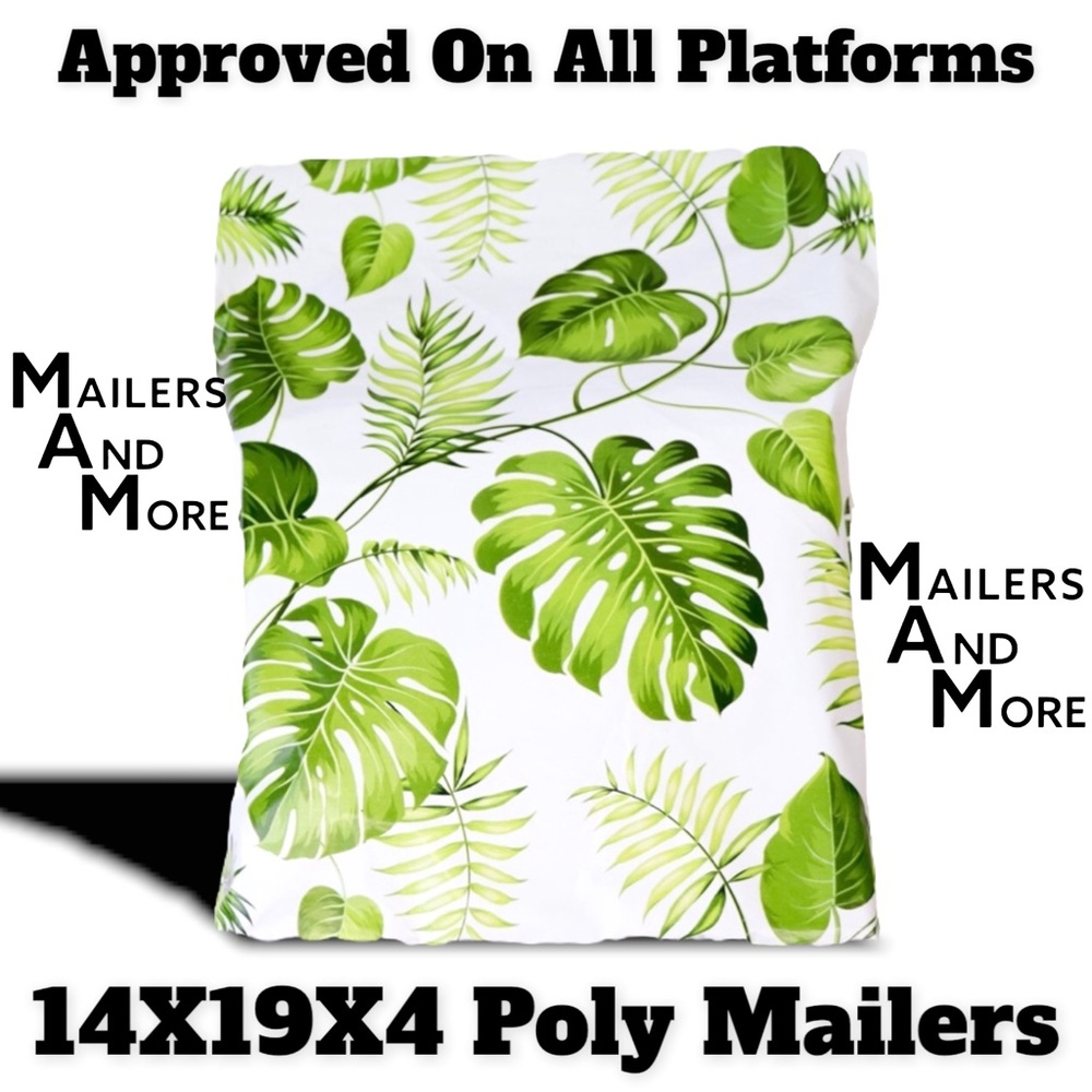 20 14X19X4 Poly Mailers Flat Bottom Shipping Envelopes PRICE FIRM - Picture 3 of 10